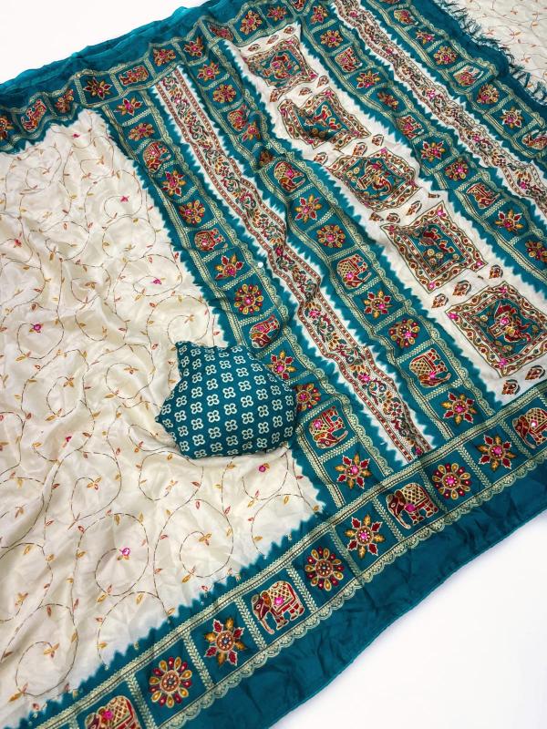 Vastrangan sas bahu bandhani saree buy wholesale clothes online